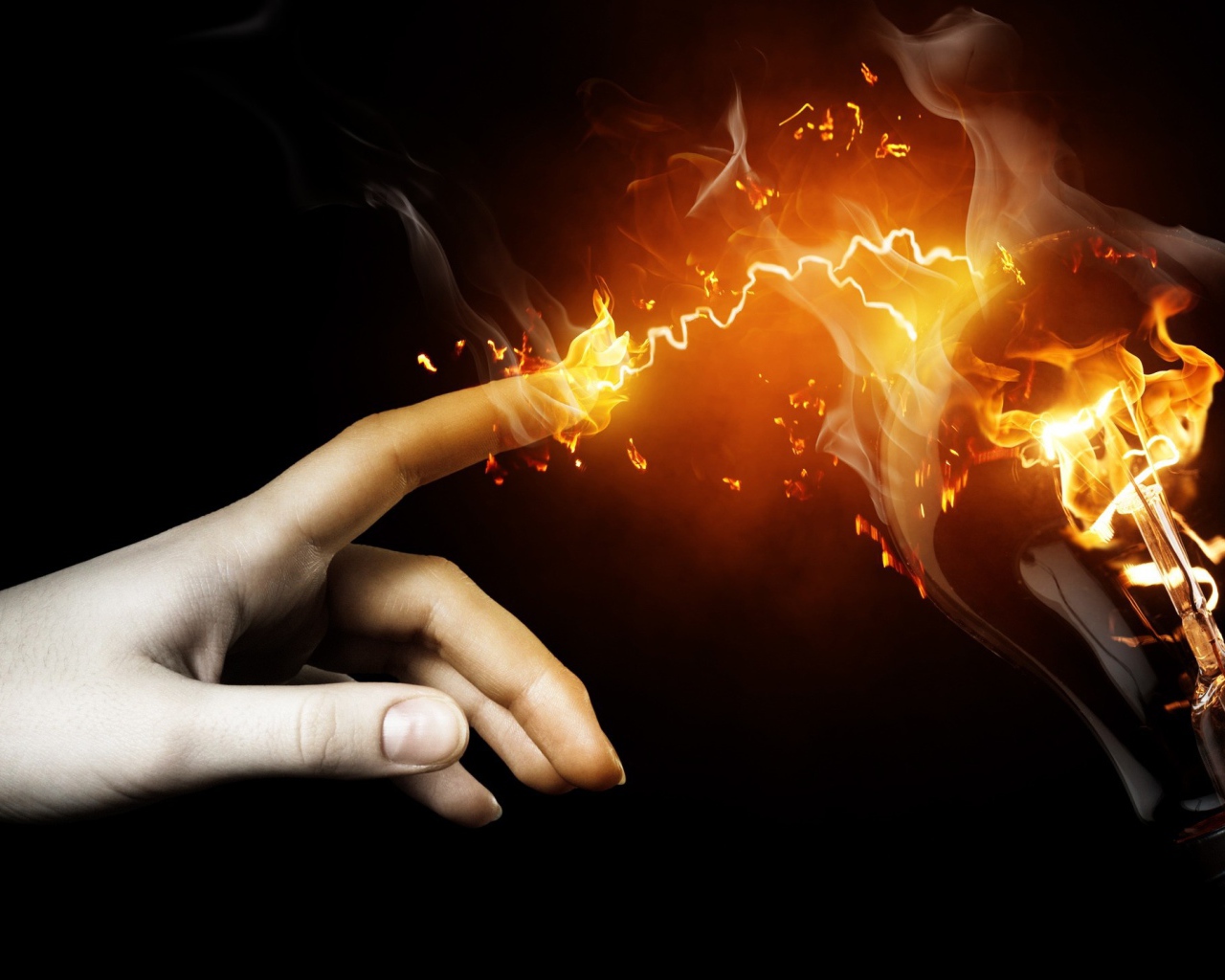 Рука и молния