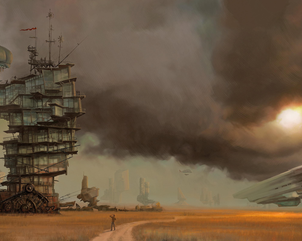 Дом в пустыне стимпанк