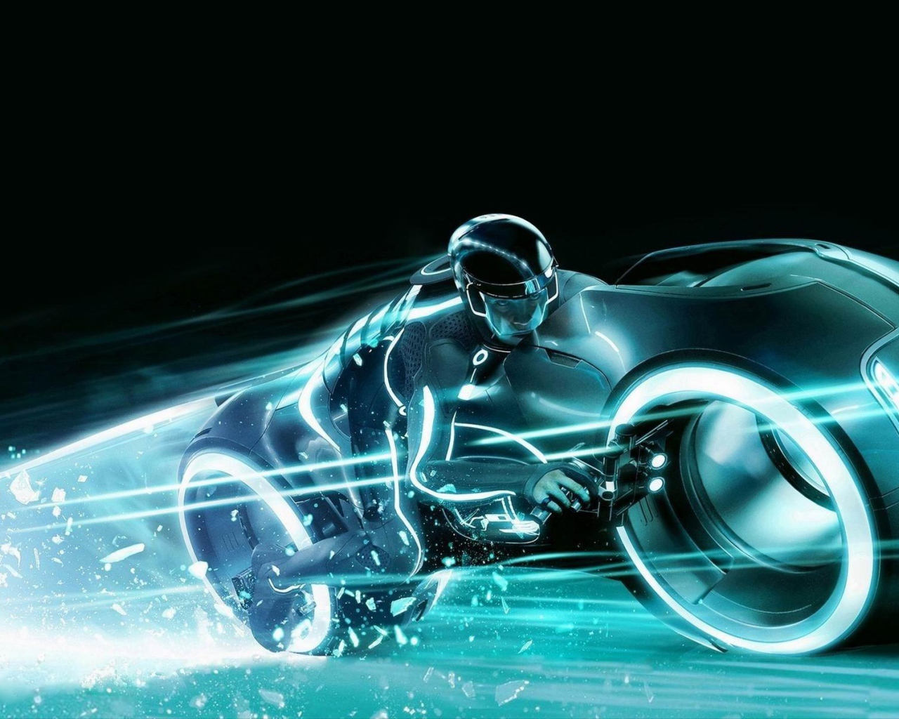 Мотоцикл из неона