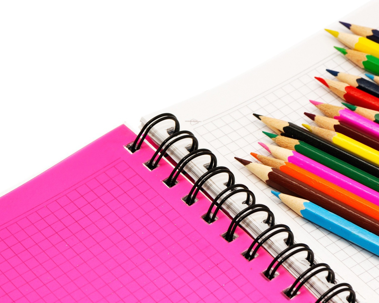 Карандаши на тетради