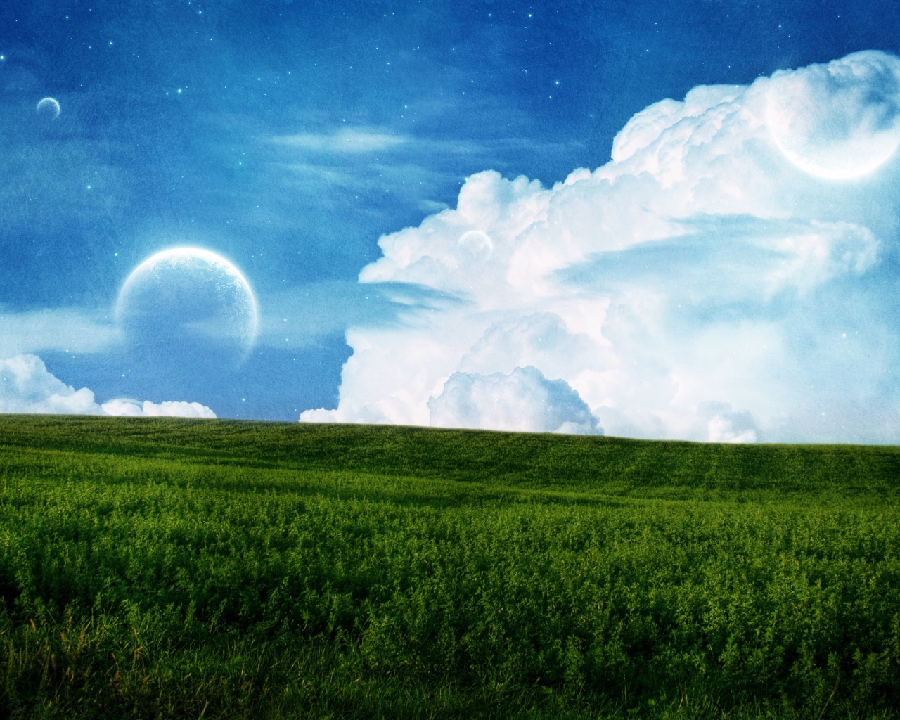 Поле и небо