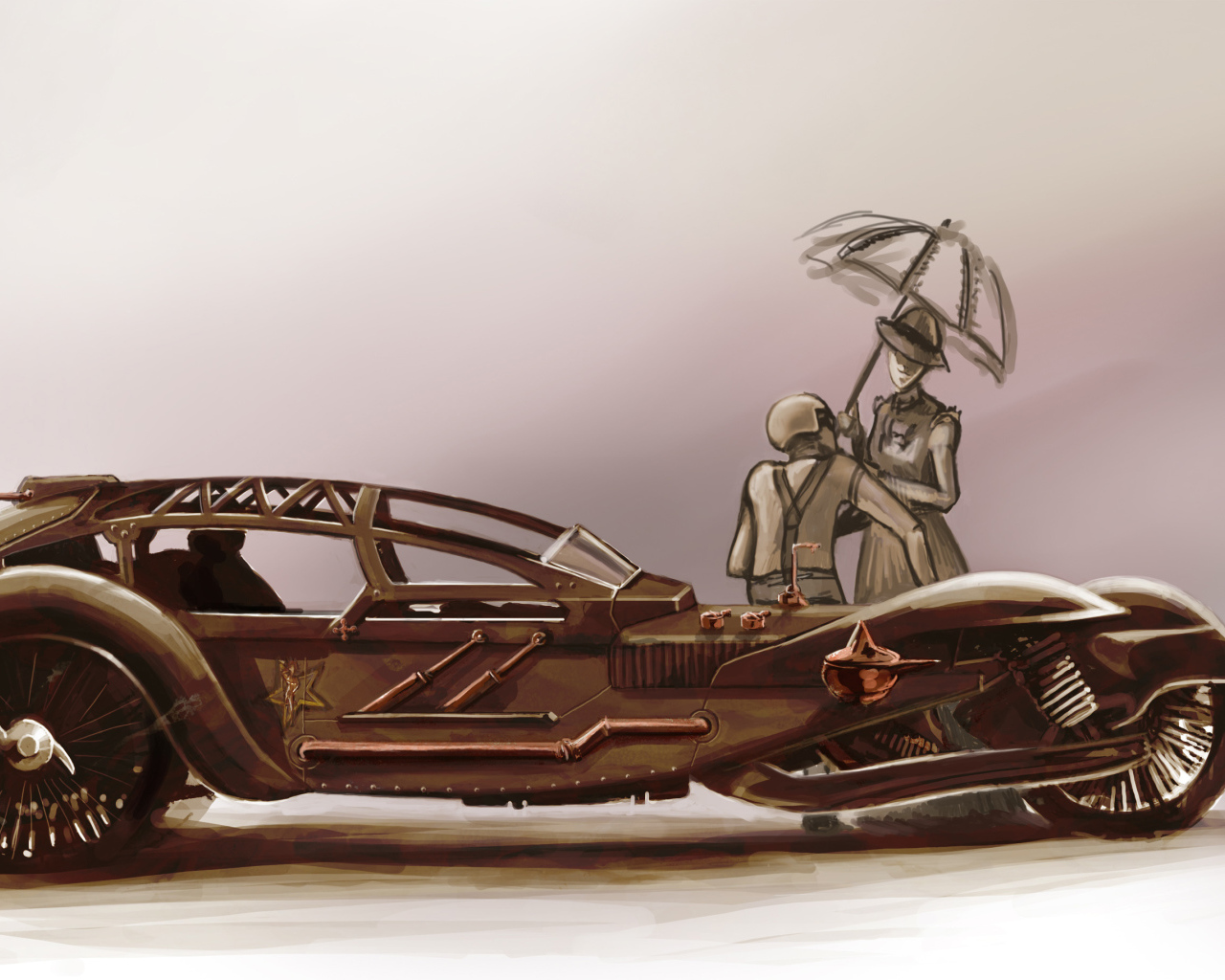 Облик автомобиля стимпанк
