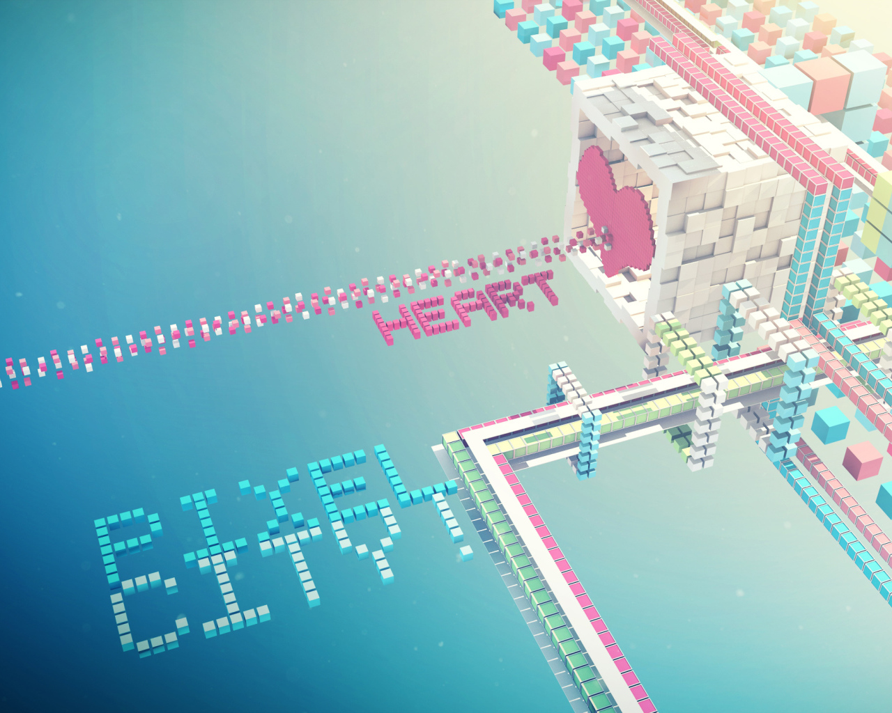 Город из кубиков