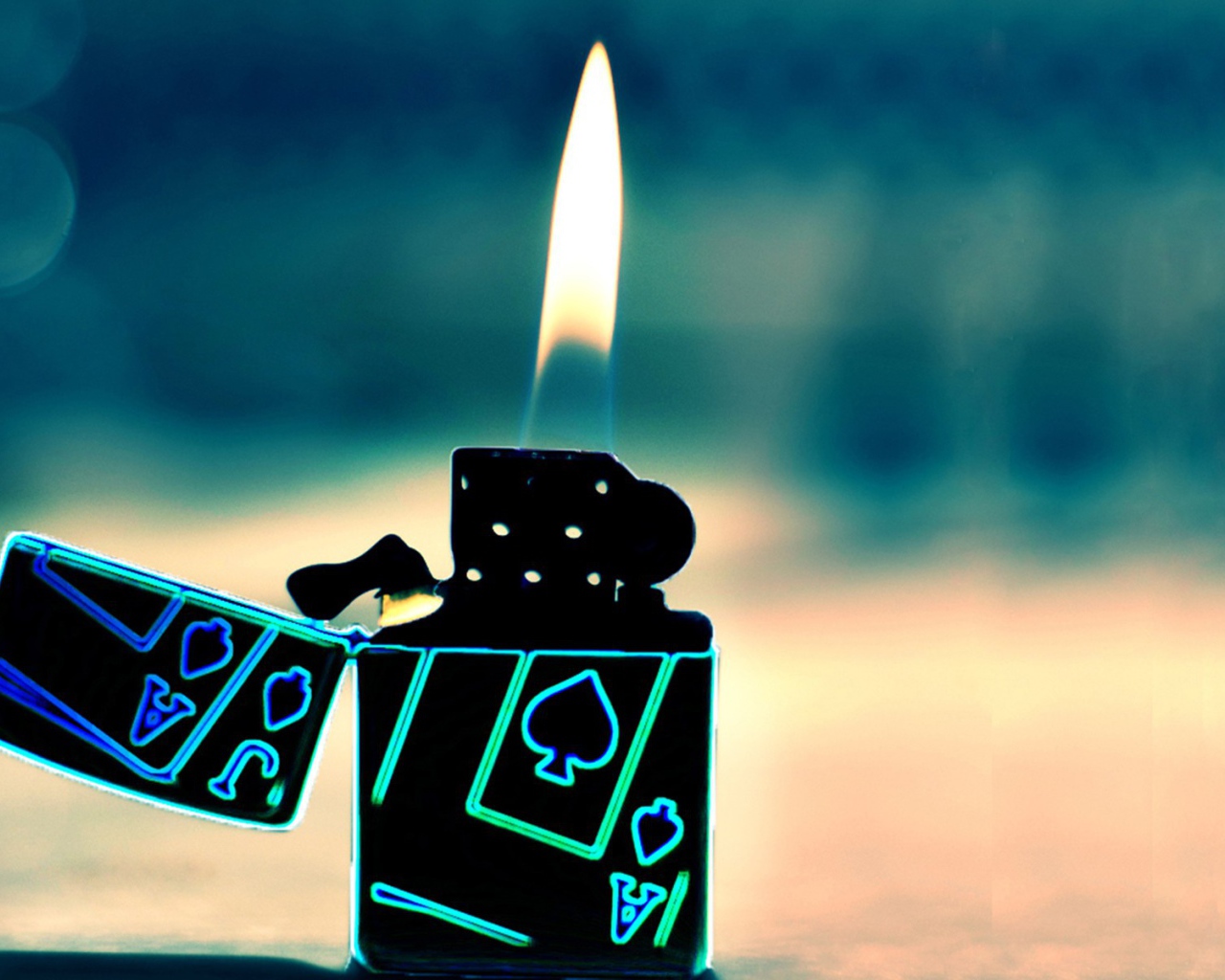 Пламя зажигалки
