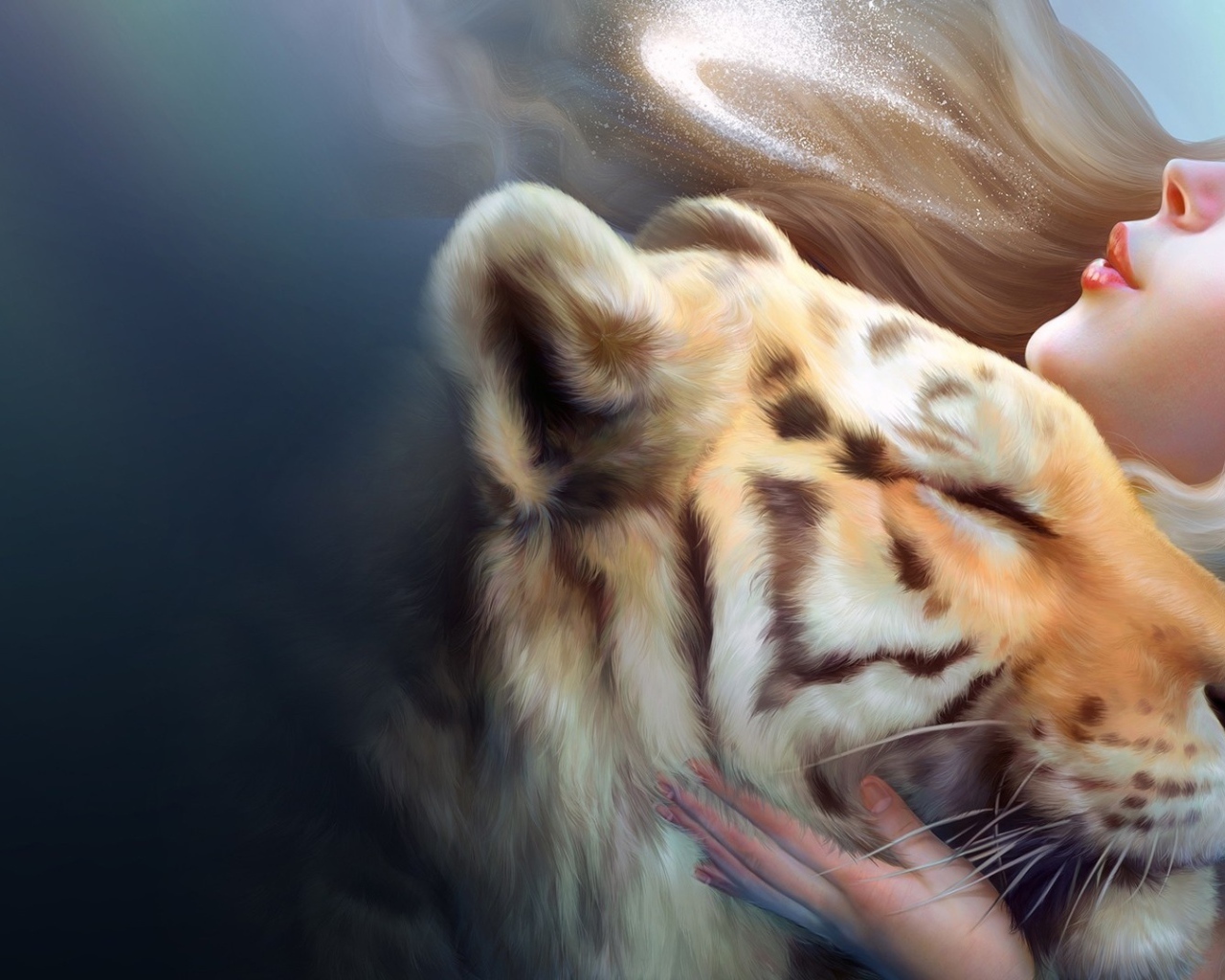 Девушка тигр