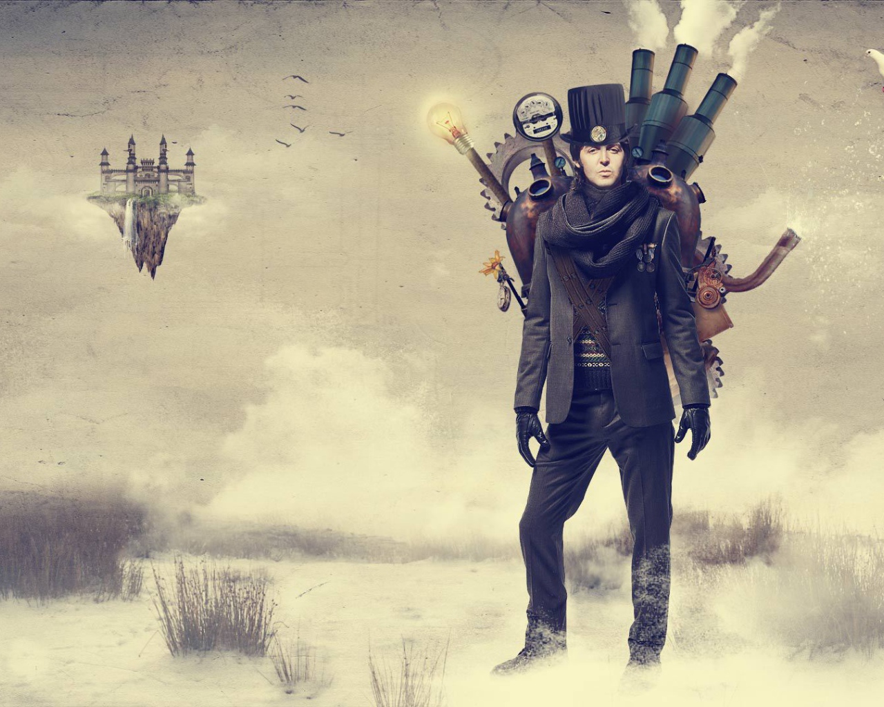 Путешественник в стиле стимпанк