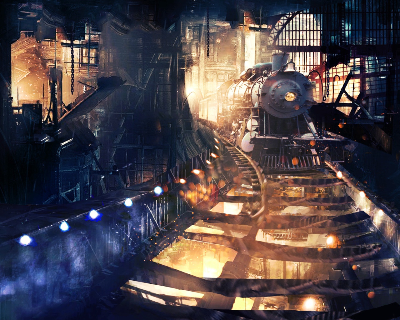 Поезд в тоннеле 