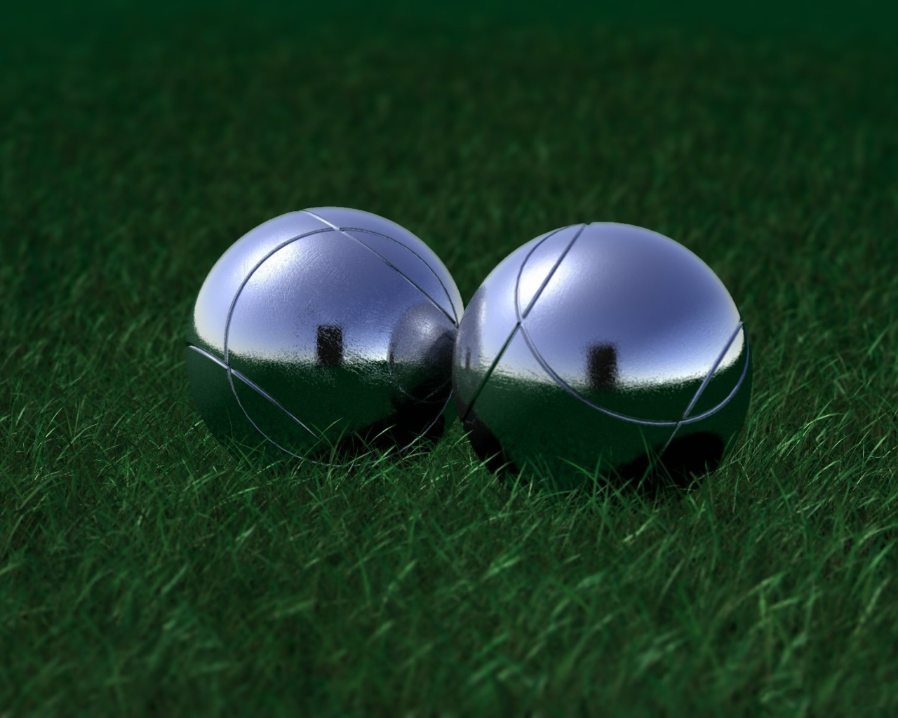 Два блестящих шара