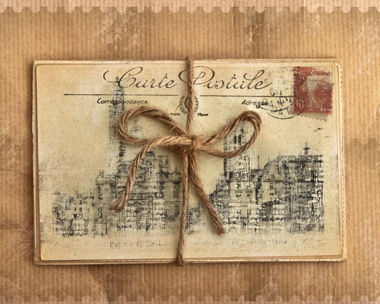 Письмо перевязанное веревкой
