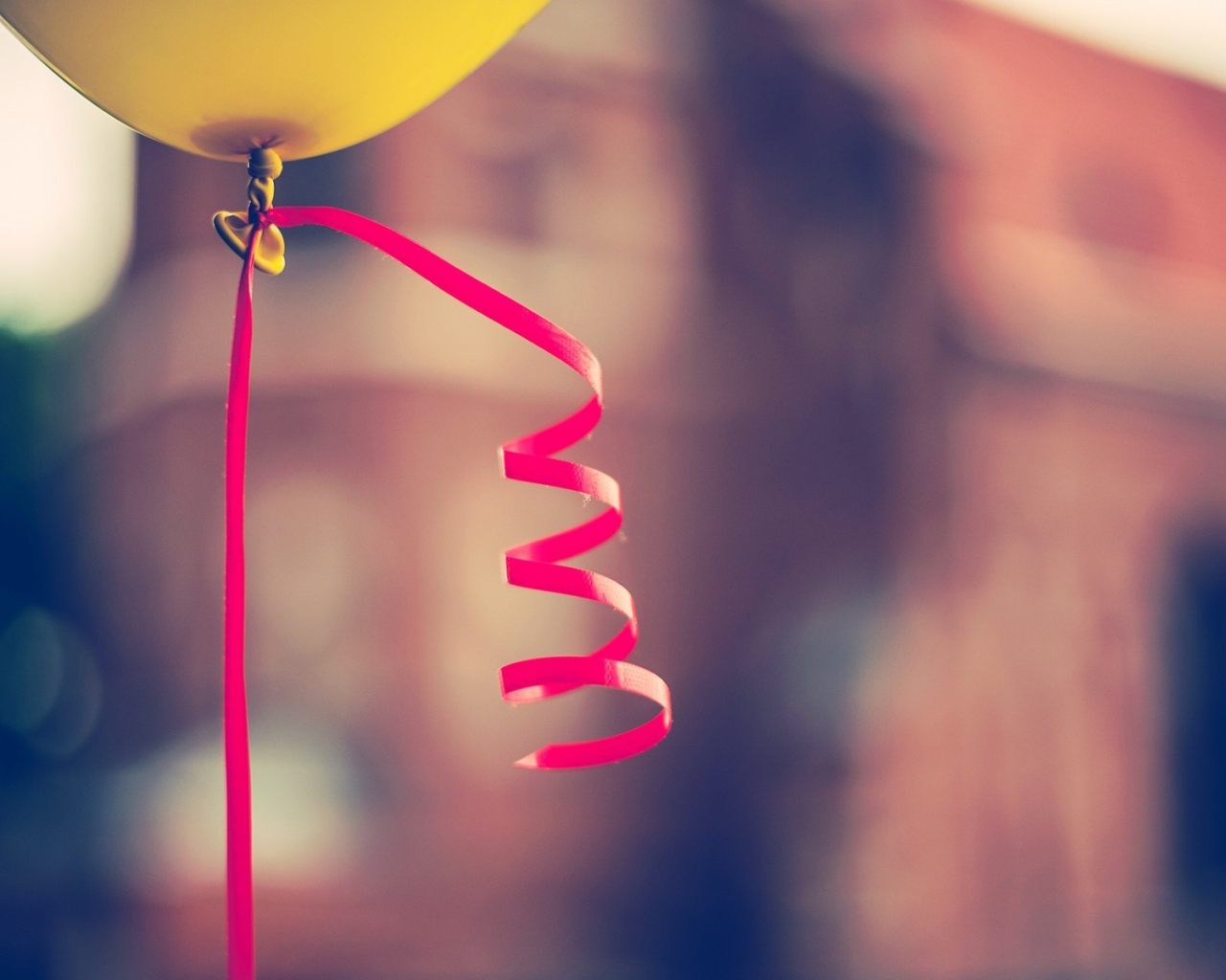 Ленточка на шарике