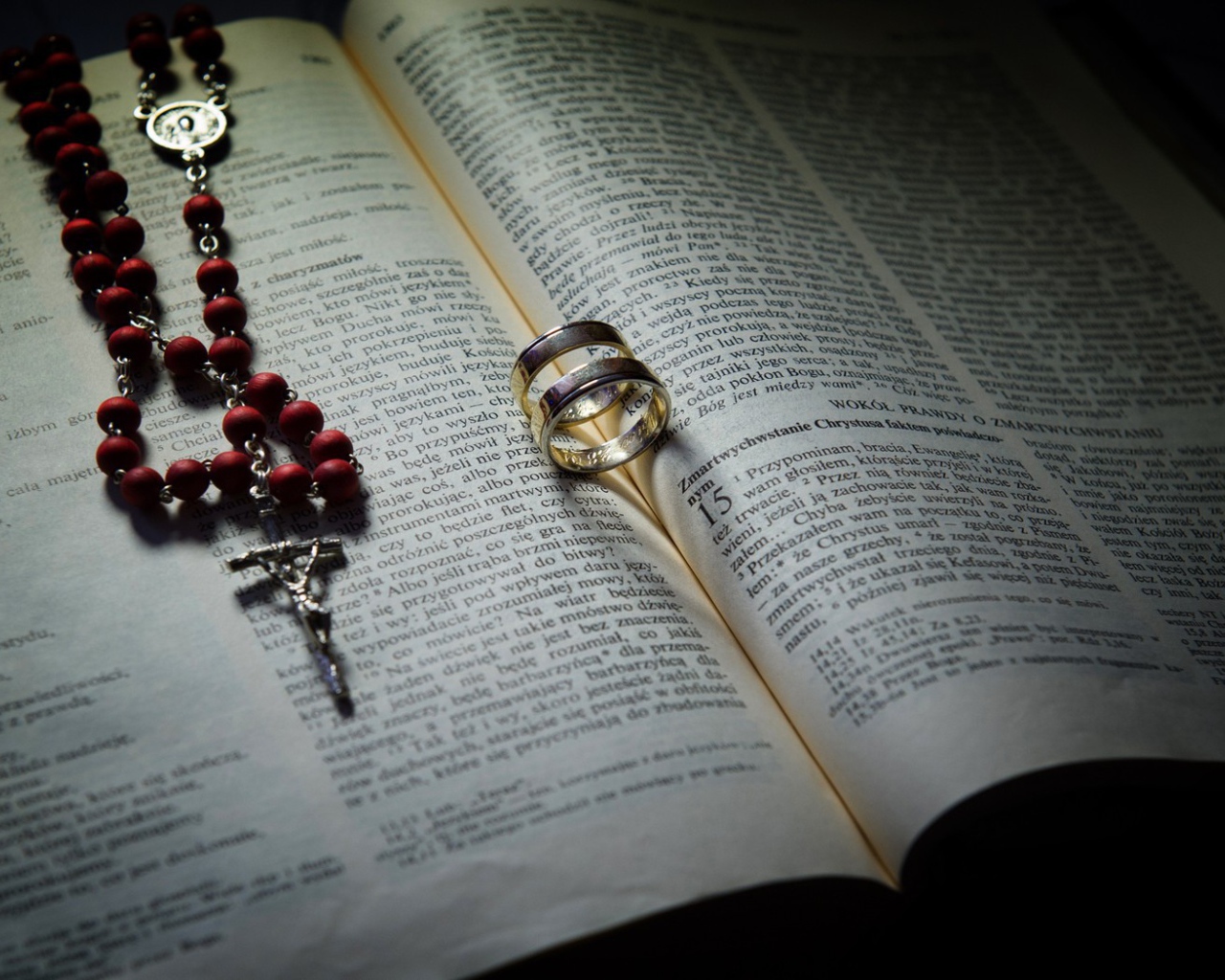 Два кольца на книге