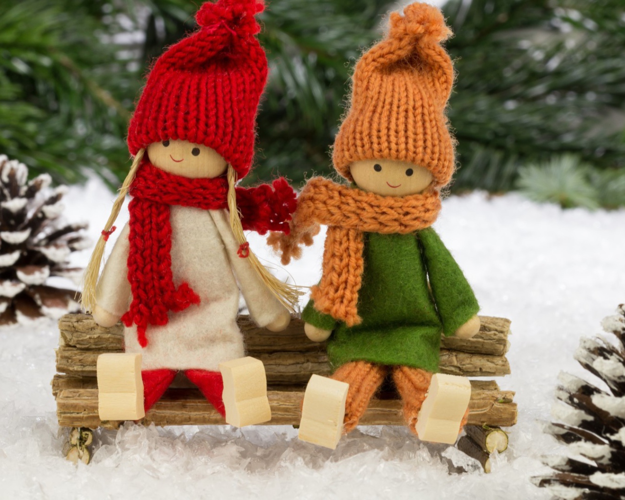 Куклы зимнего леса