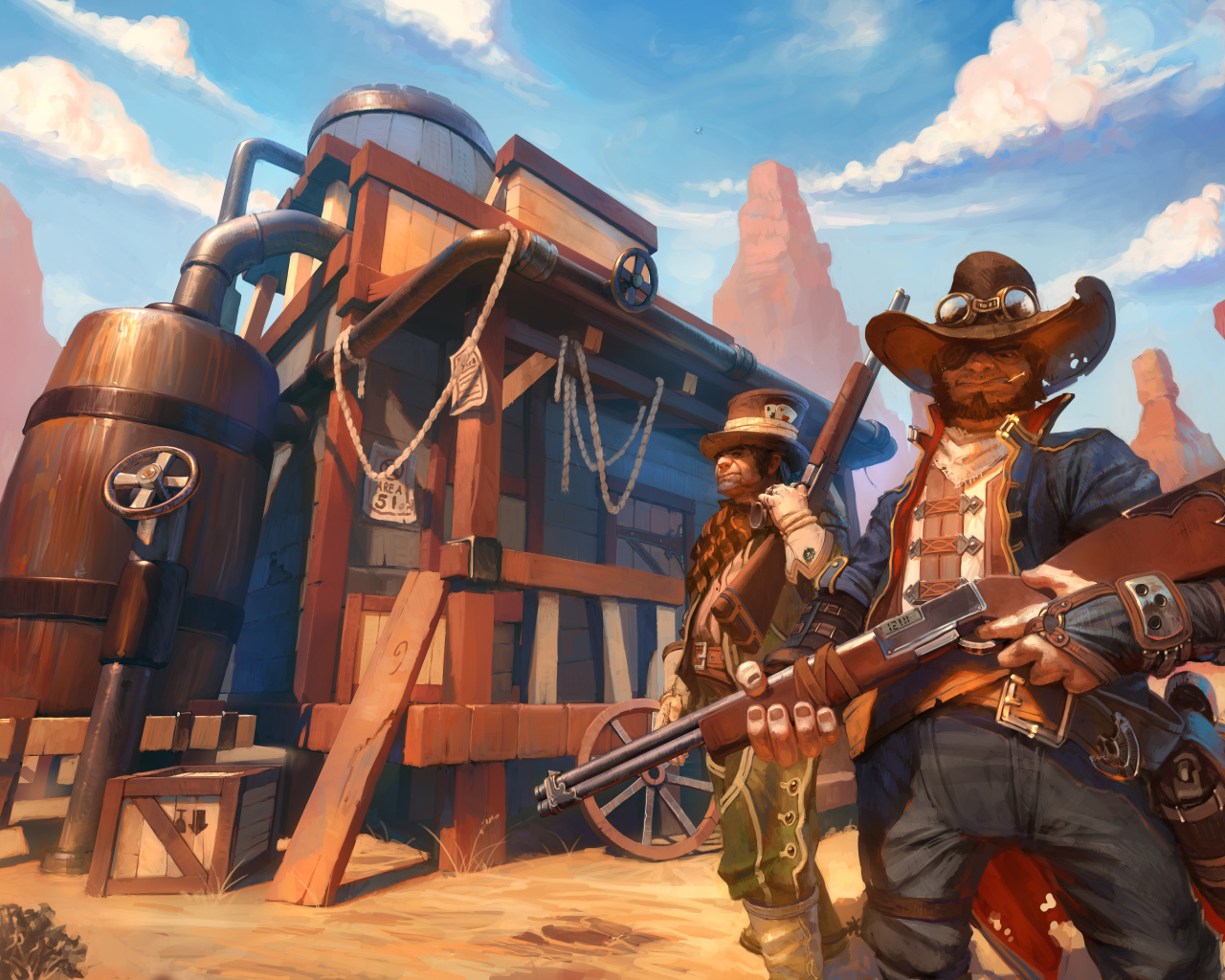 Бандиты на диком западе