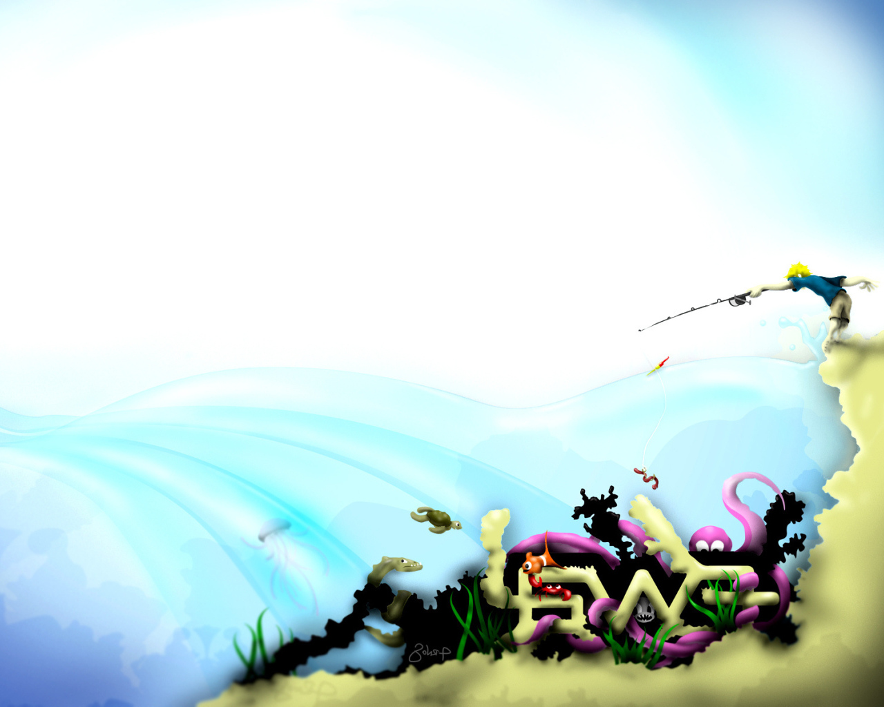 Мальчик рыболов