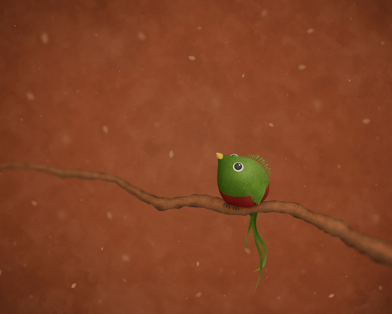 Зеленая птица