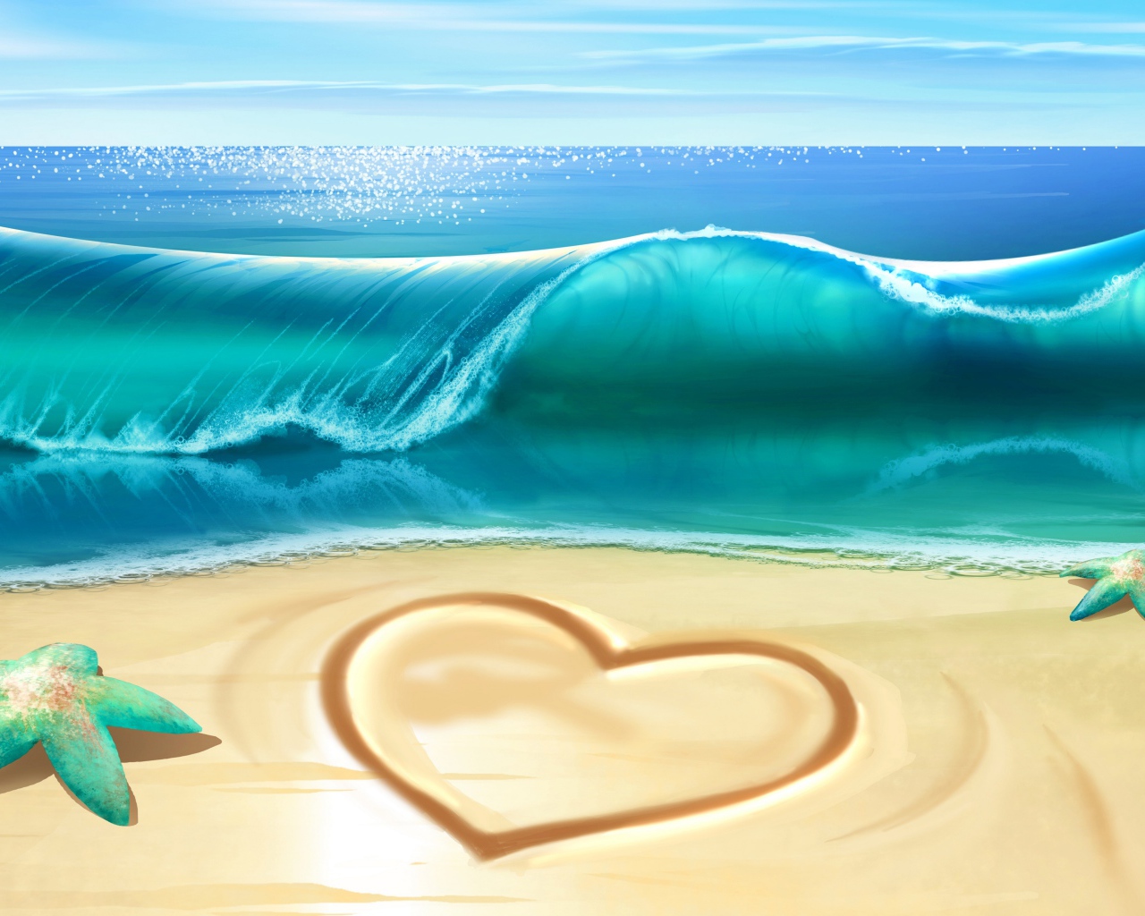 Сердце на песке