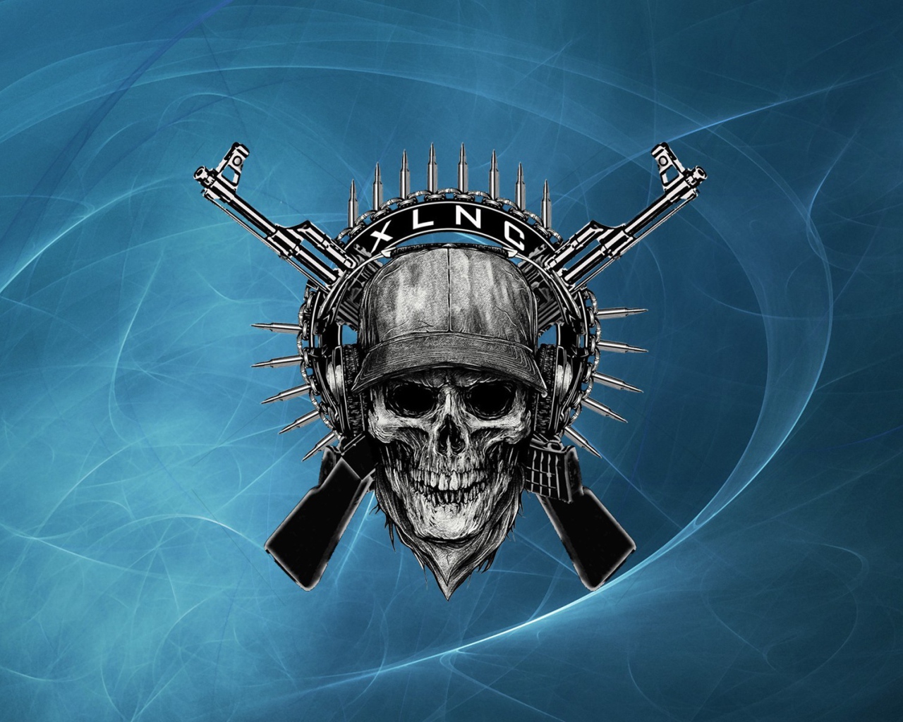 Череп и два автомата