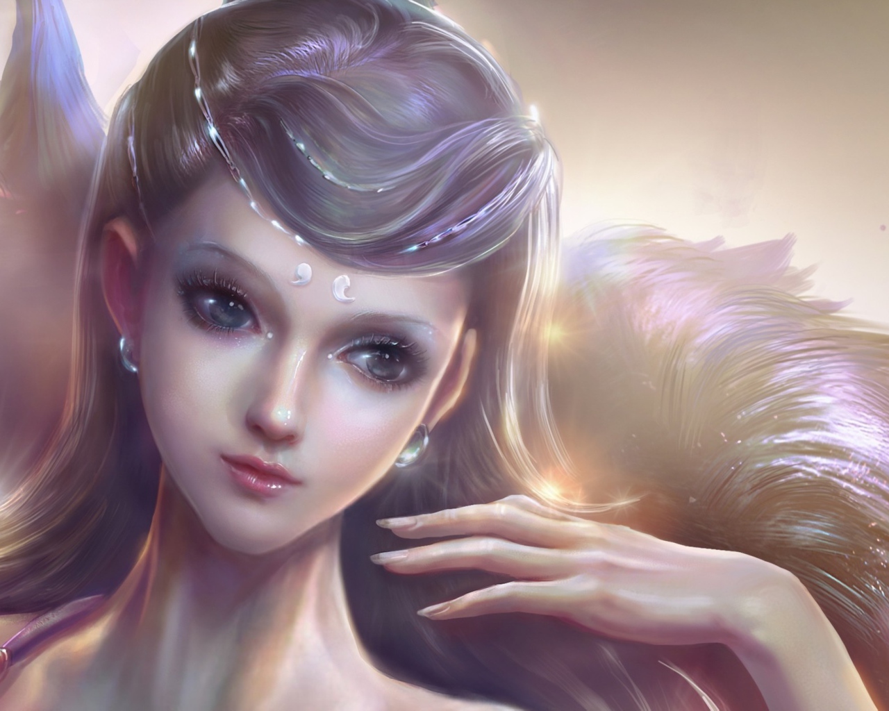 Портрет девушки Ванг Ронг ронг