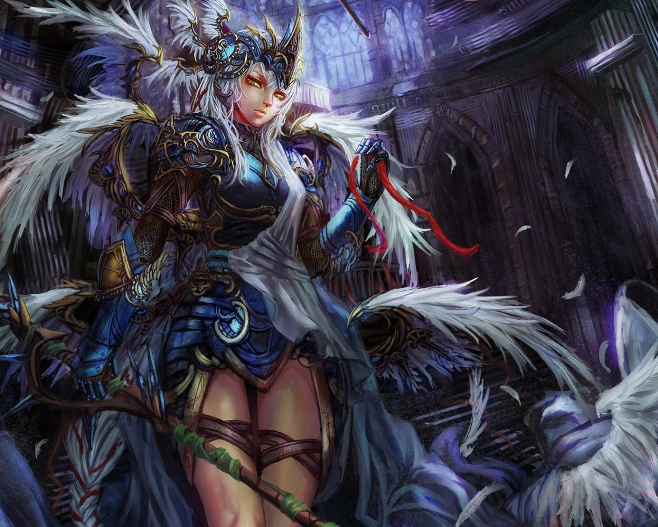 Девушка в перьях