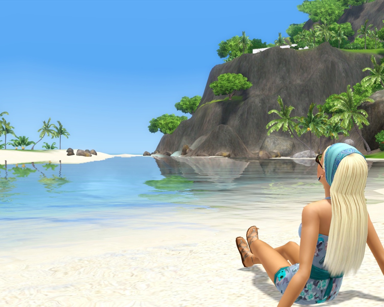 Женщина на пляже