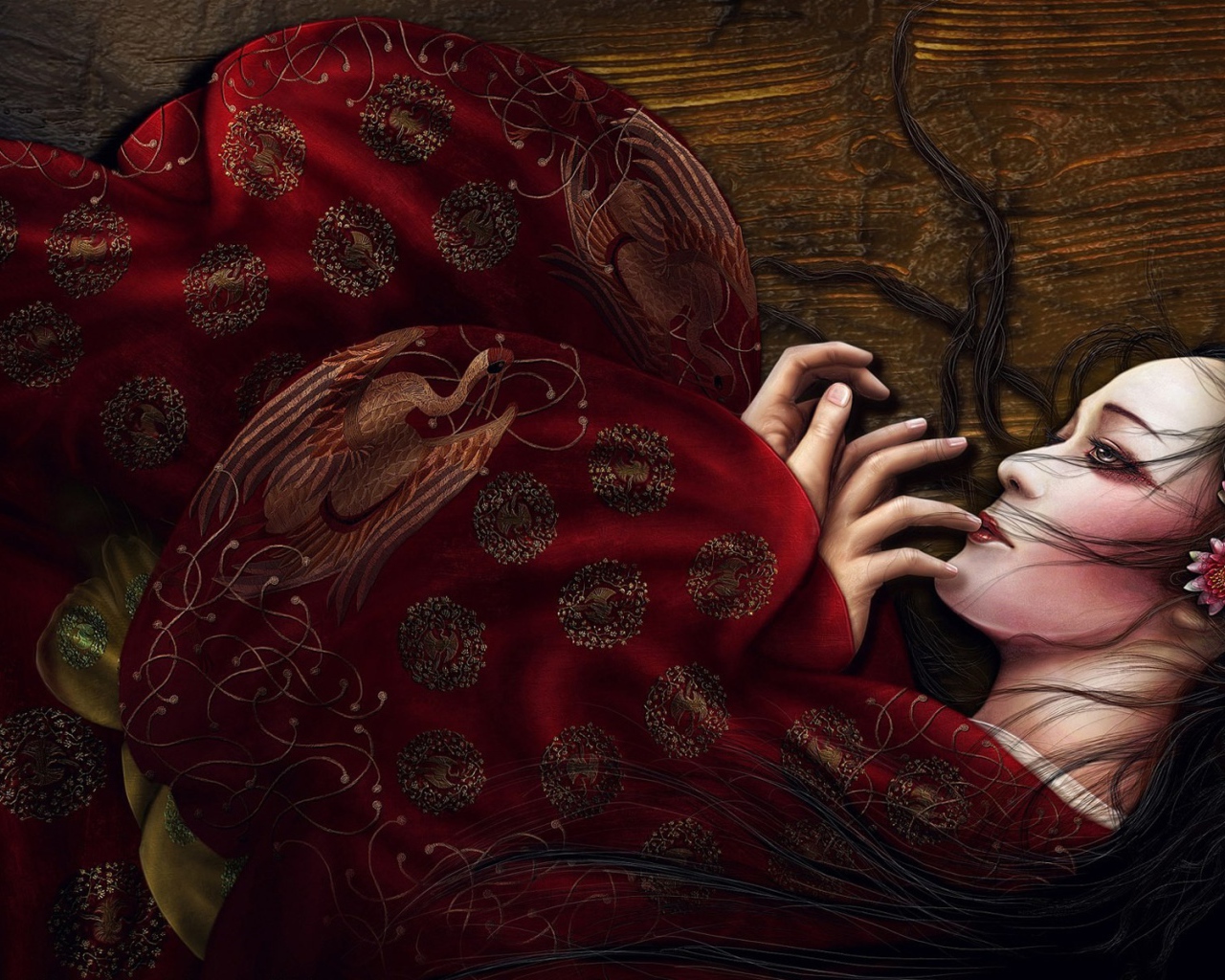 Японская девушка гейша