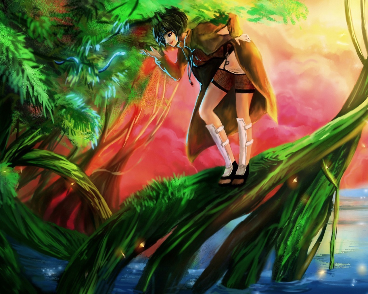 Девочка на дереве