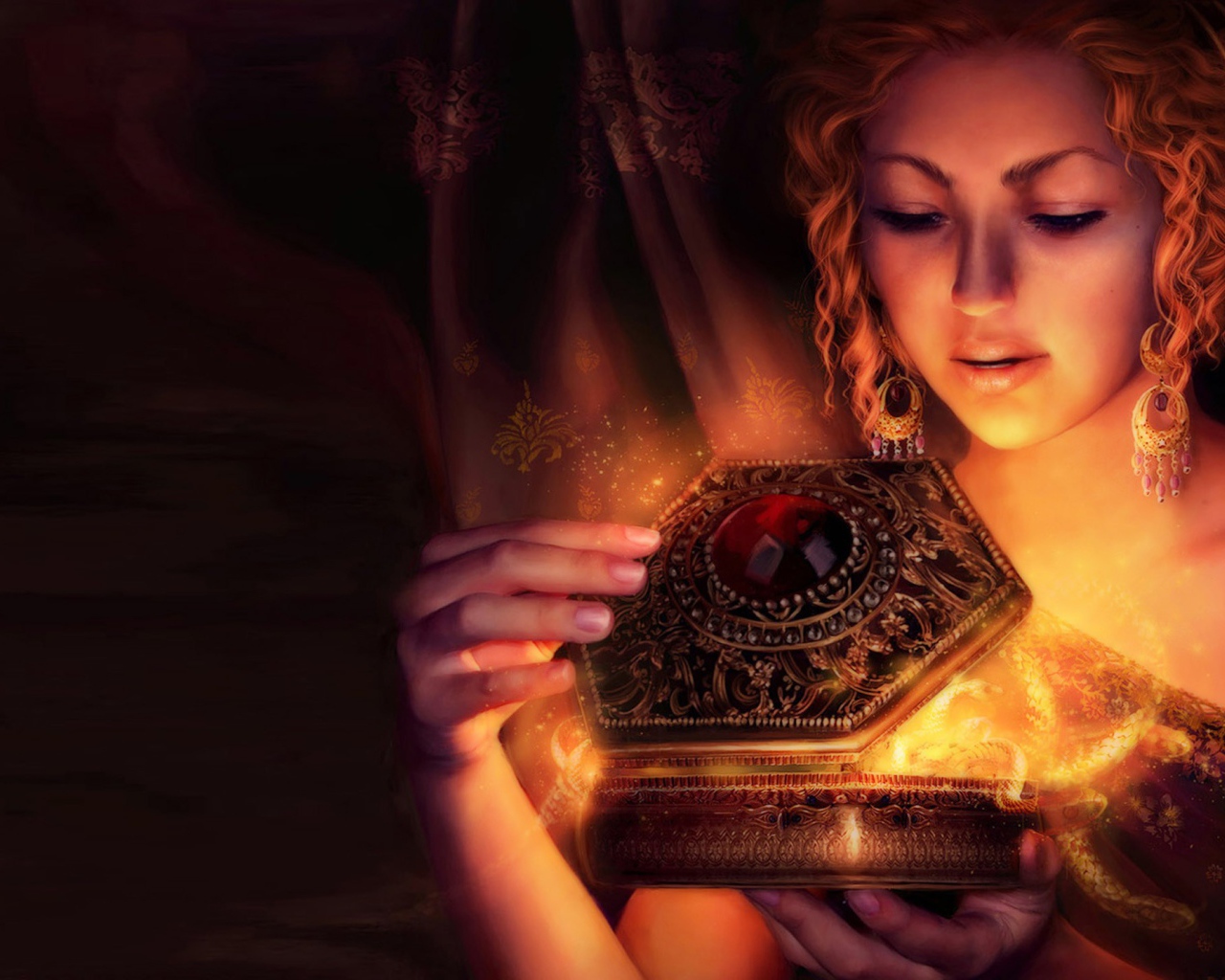 Девушка с волшебной шкатулкой