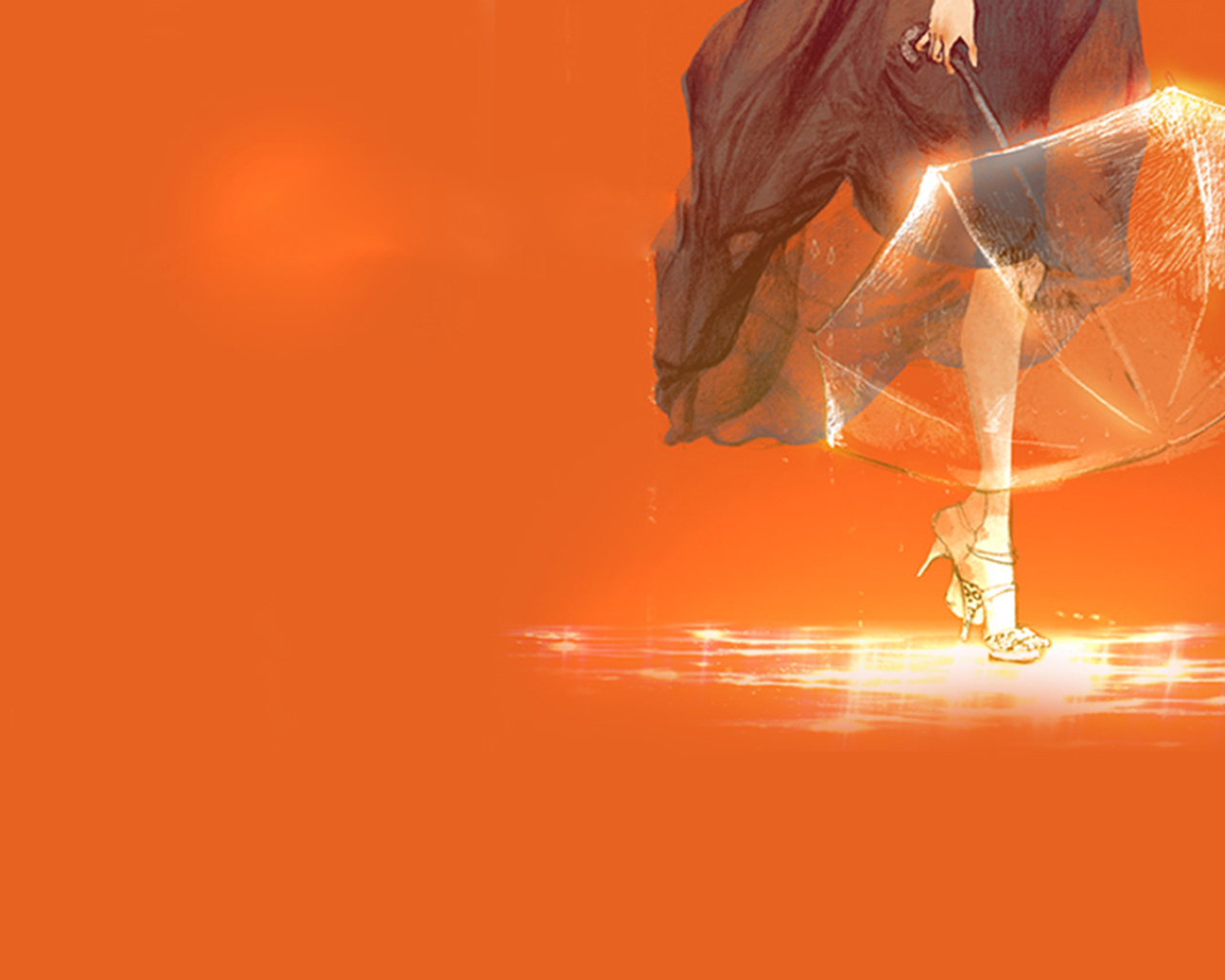 Прозрачный зонтик