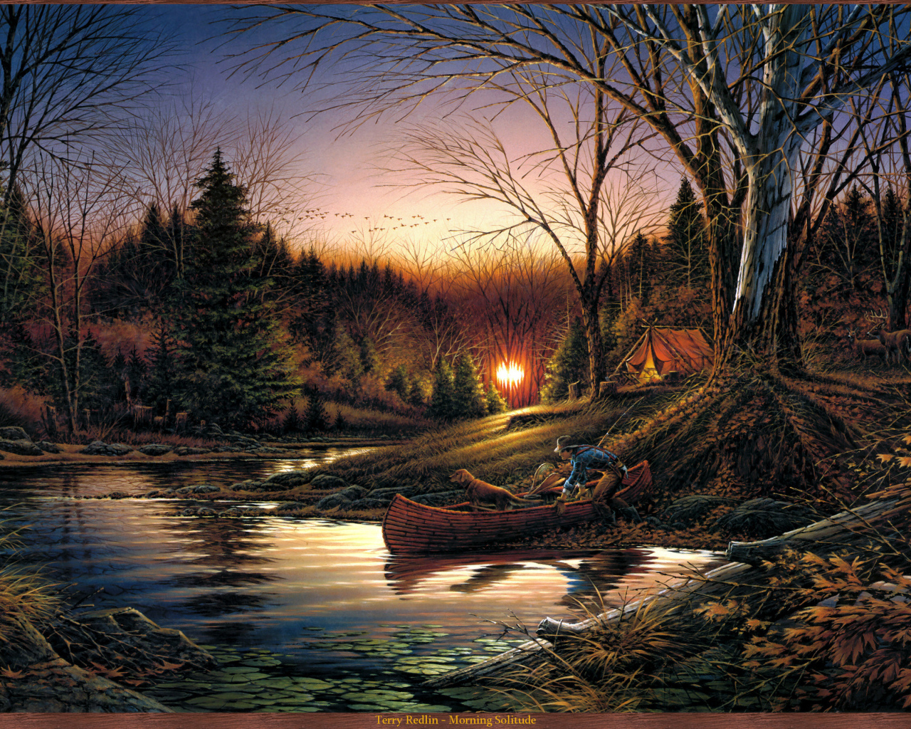 Осеннее утро на реке