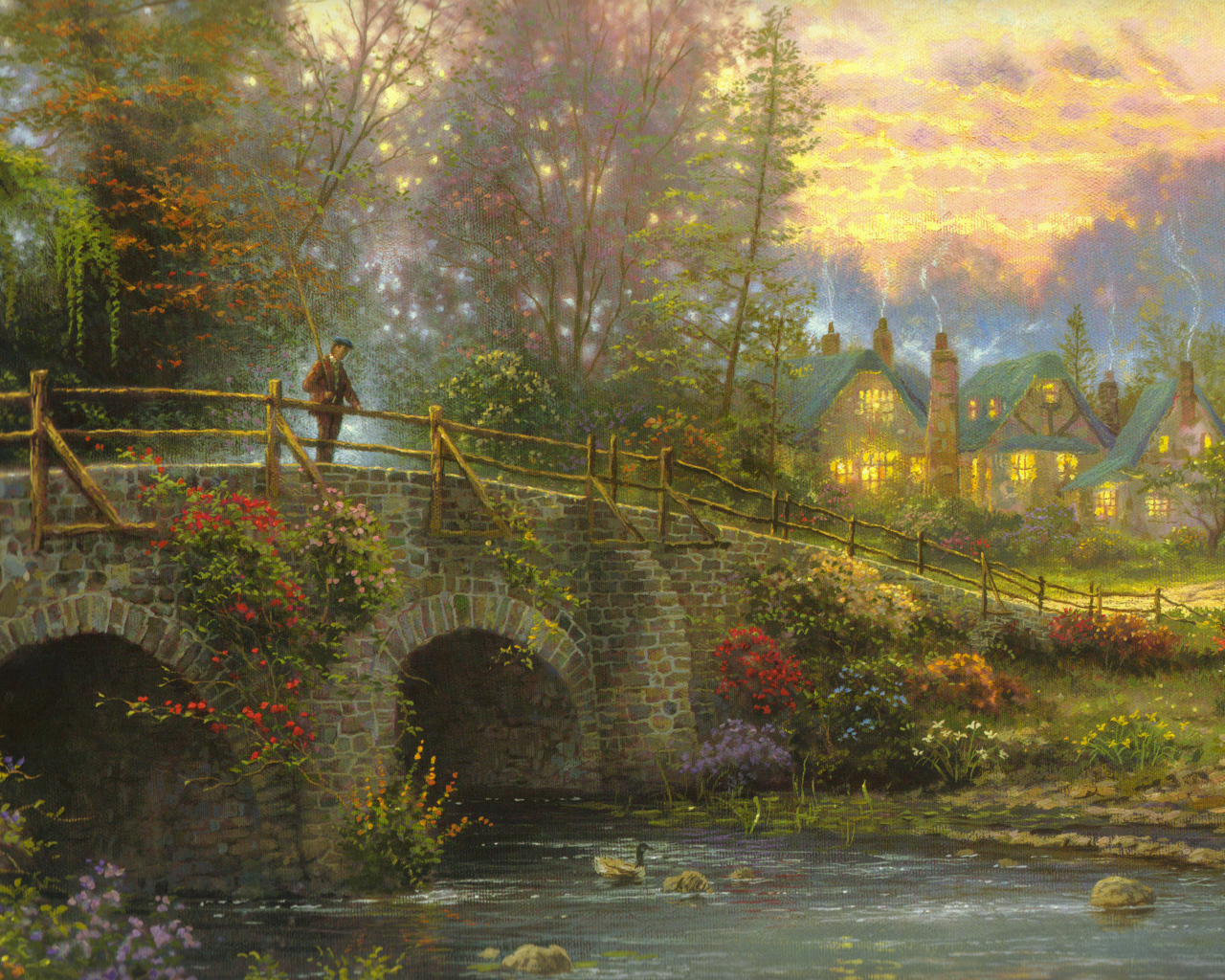 Человек на мосту