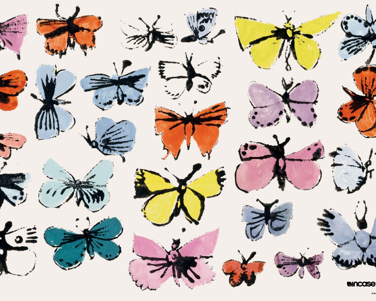 Картина Энди Уорхола Бабочки