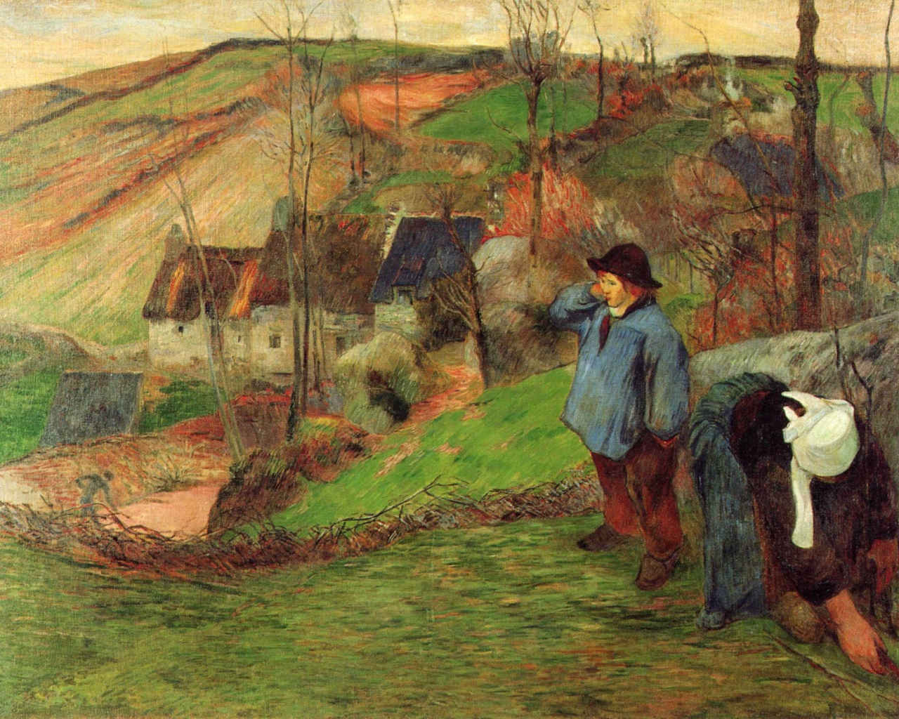 Картина Сезанна - Маленький мальчик