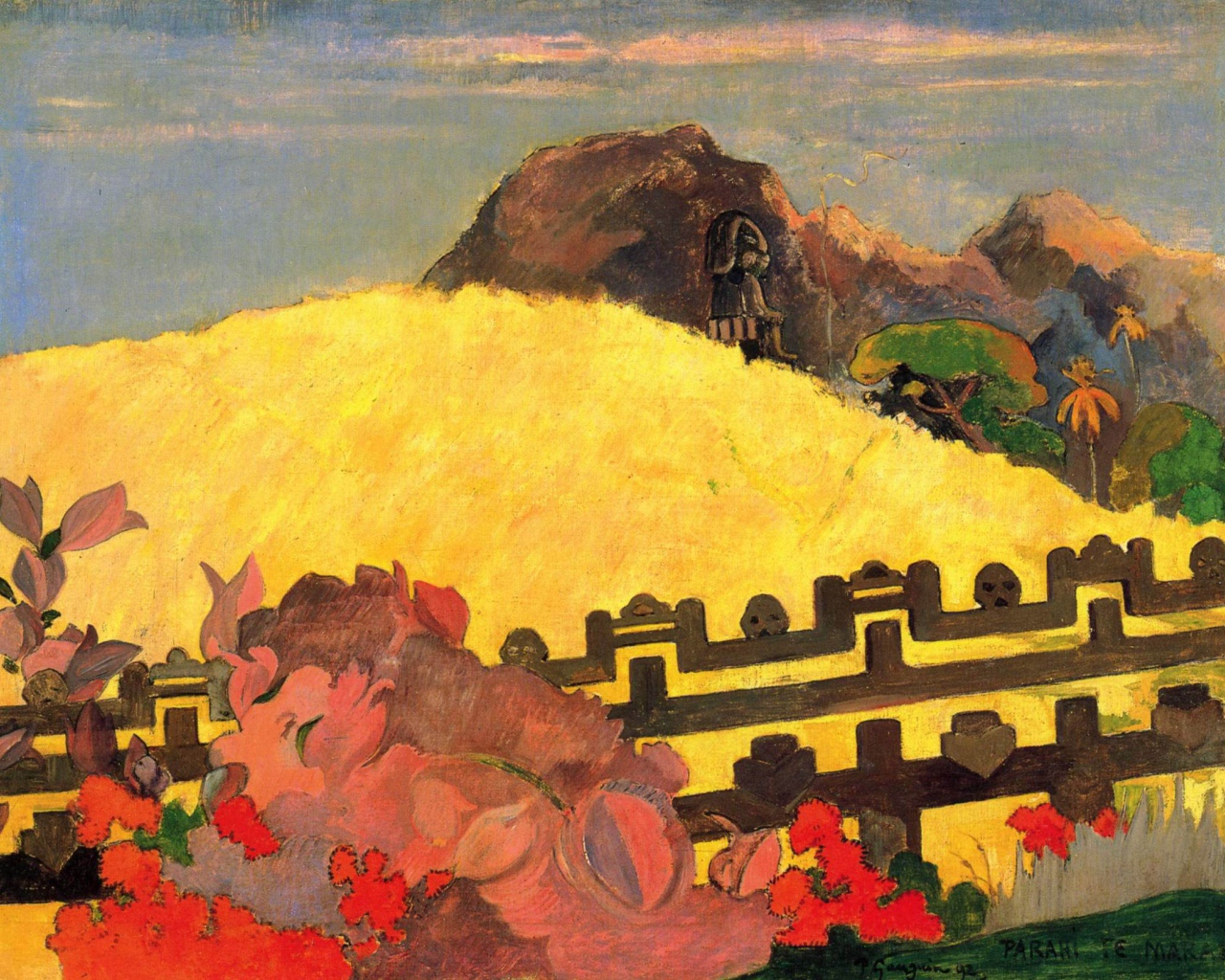 Картина Сезанна - золотой холм