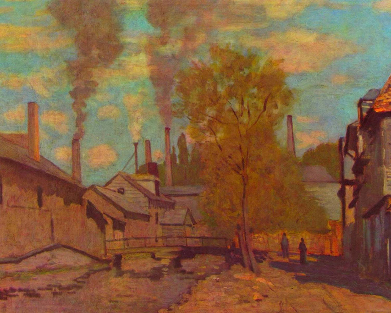 Картина Клода Моне - улица-Сити