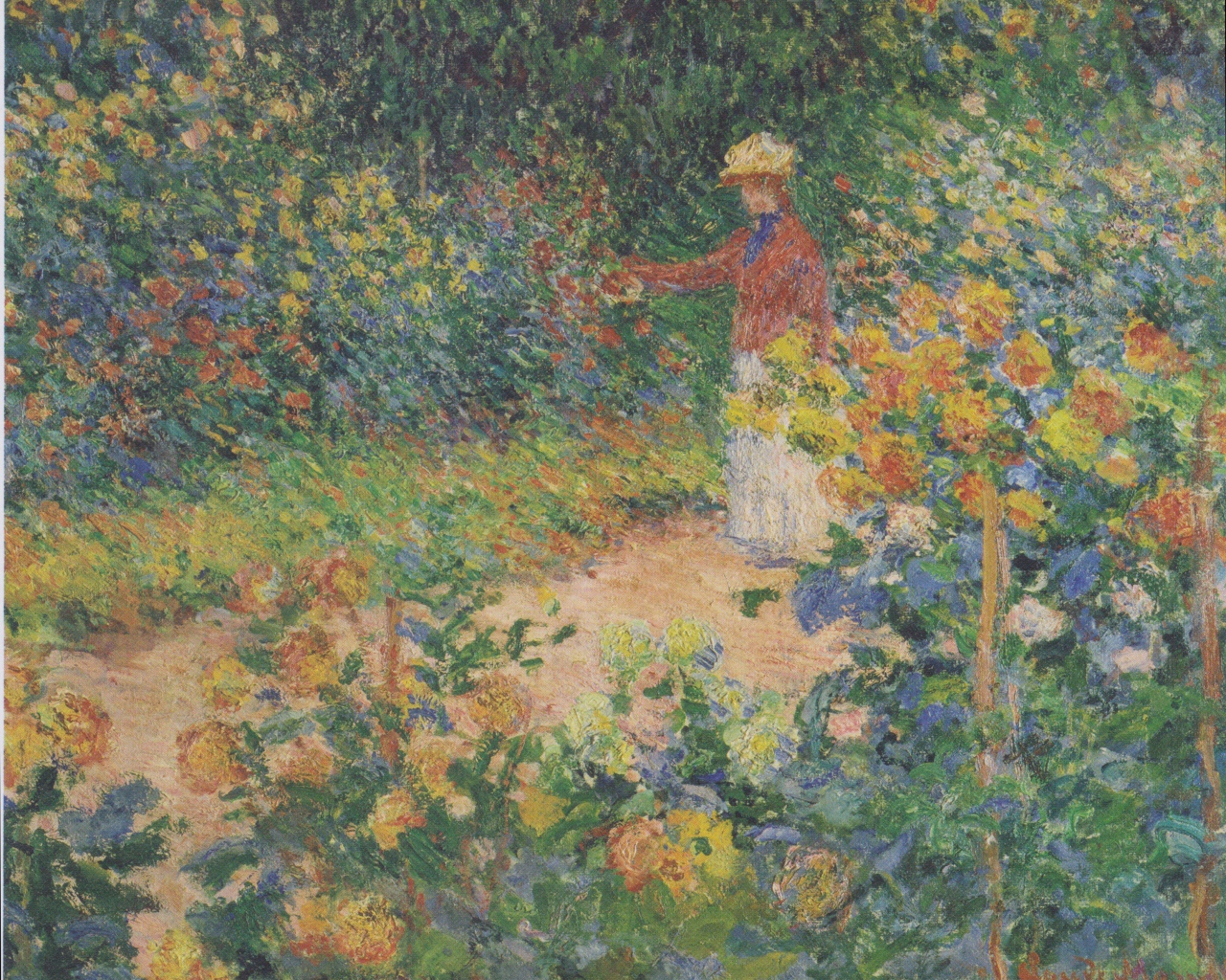 Картина Клода Моне - Им Гартен