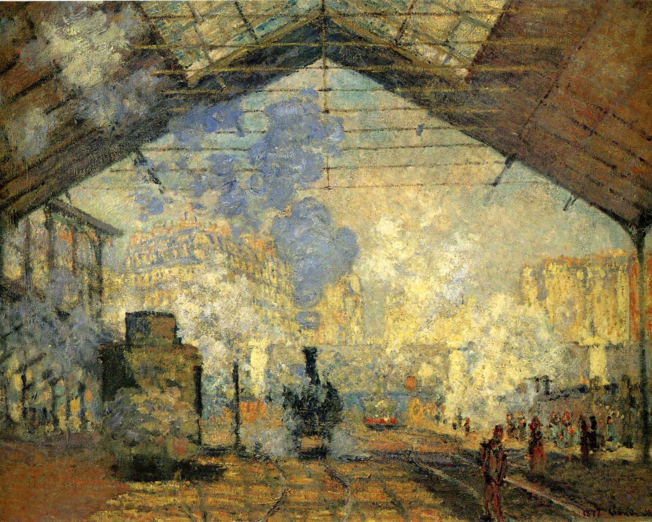 Картина Клода Моне - Железнодорожная станция