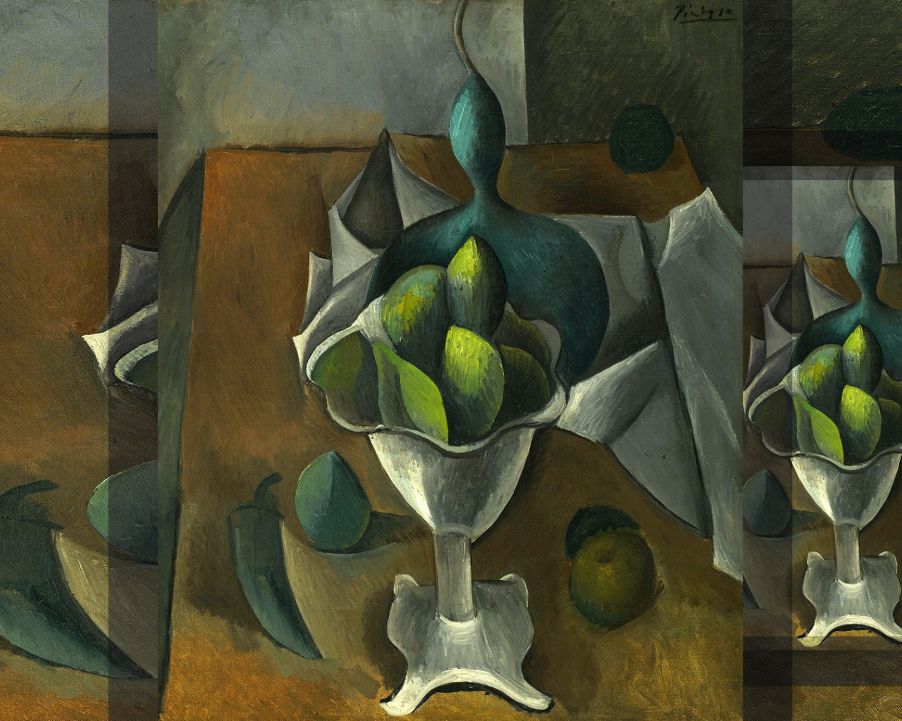 Картина Эдварда Мунка - Блюдо фруктов