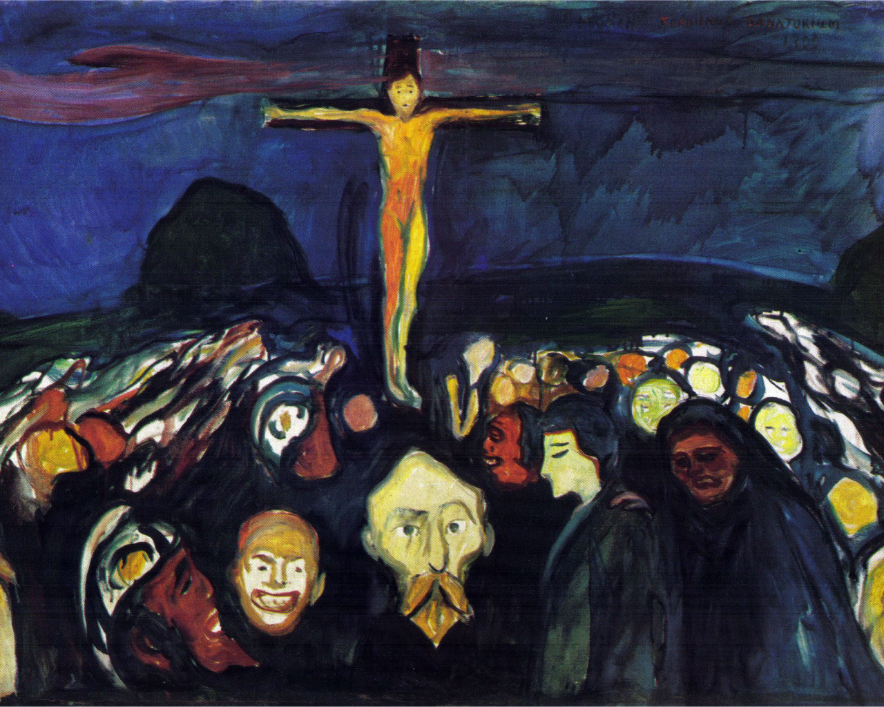 Картина Эдварда Мунка - Голгофа