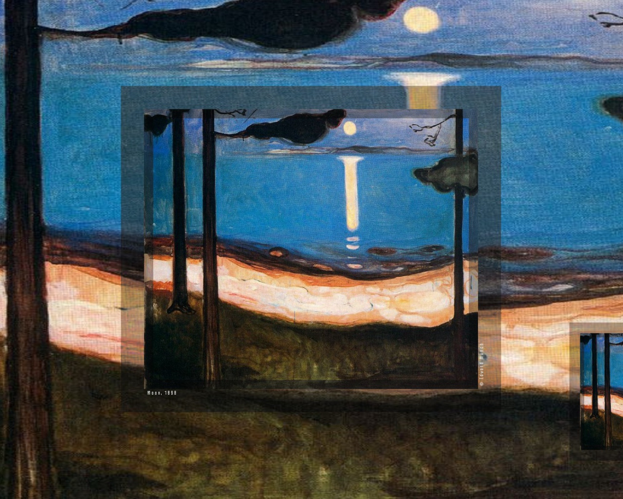 Картина Эдварда Мунка - Луна