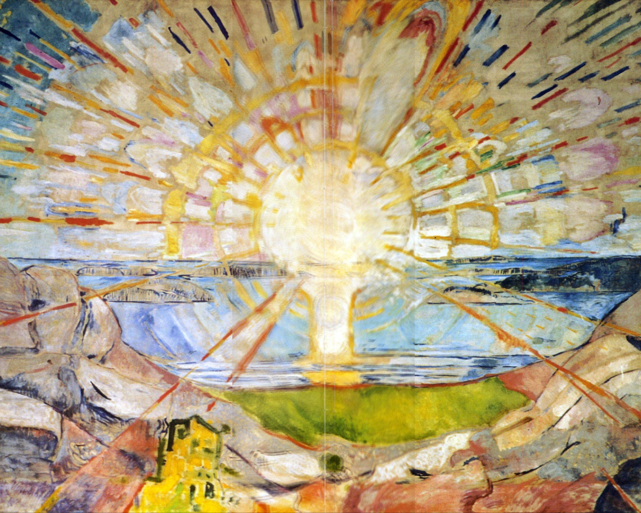 Картина Эдварда Мунка - Восход