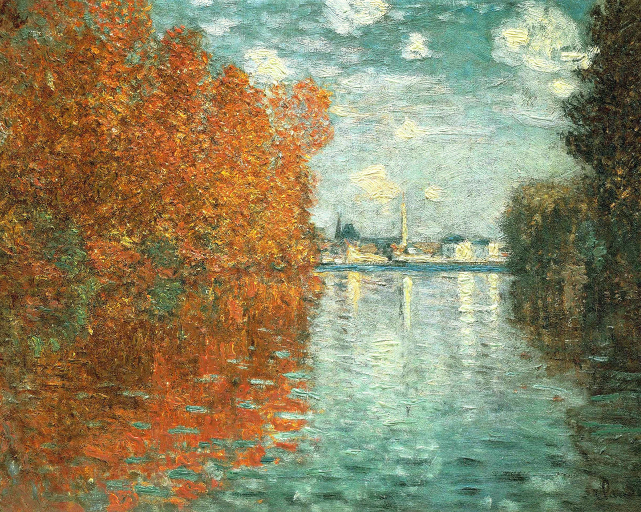 Картина Моне - Осенний эффект