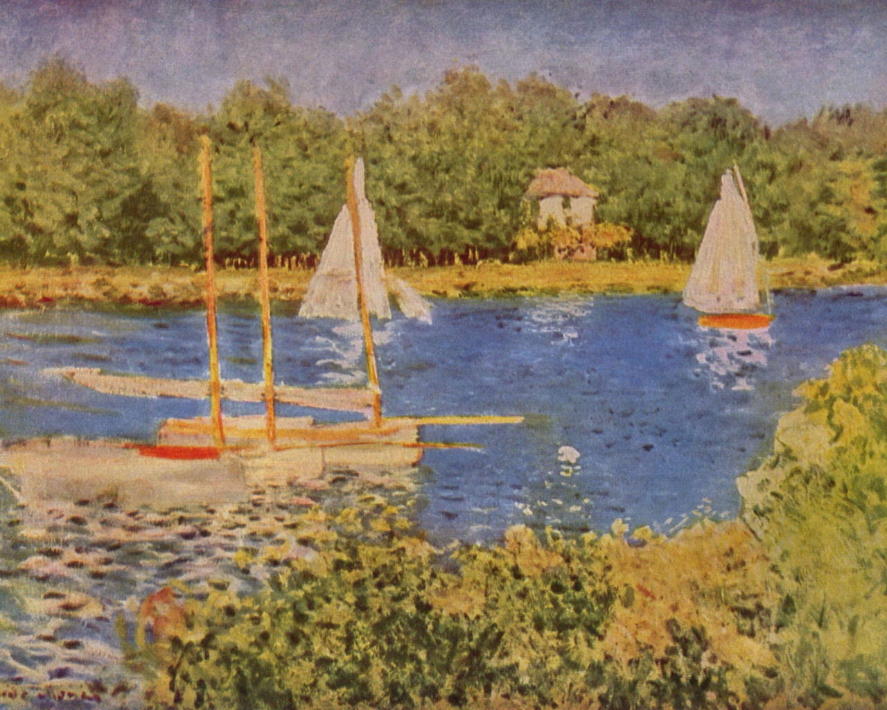 Картина Моне - озеро