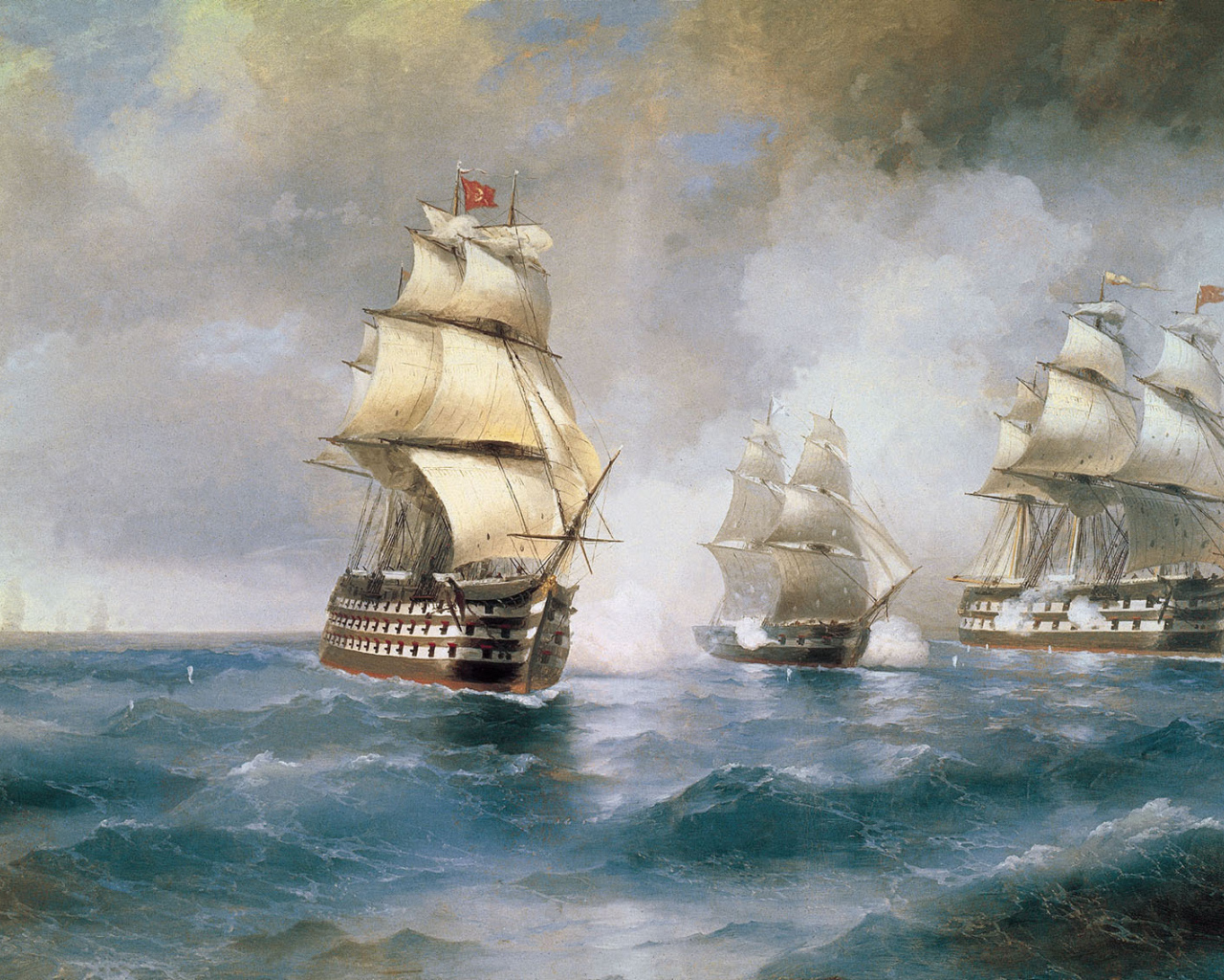 Painting Nikas Safronov - Ships