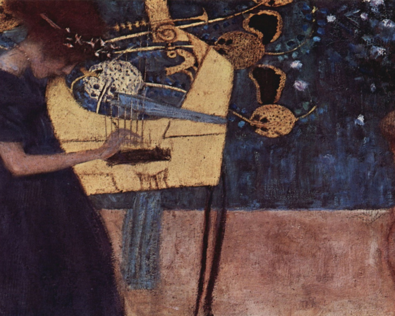 Картина Густава Климта - Музыка