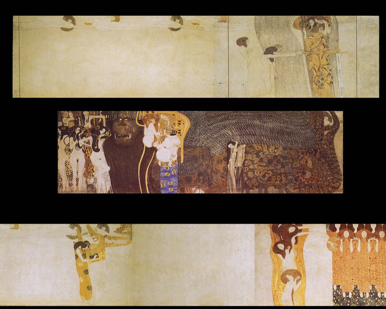 Картина Густава Климта - Три мира