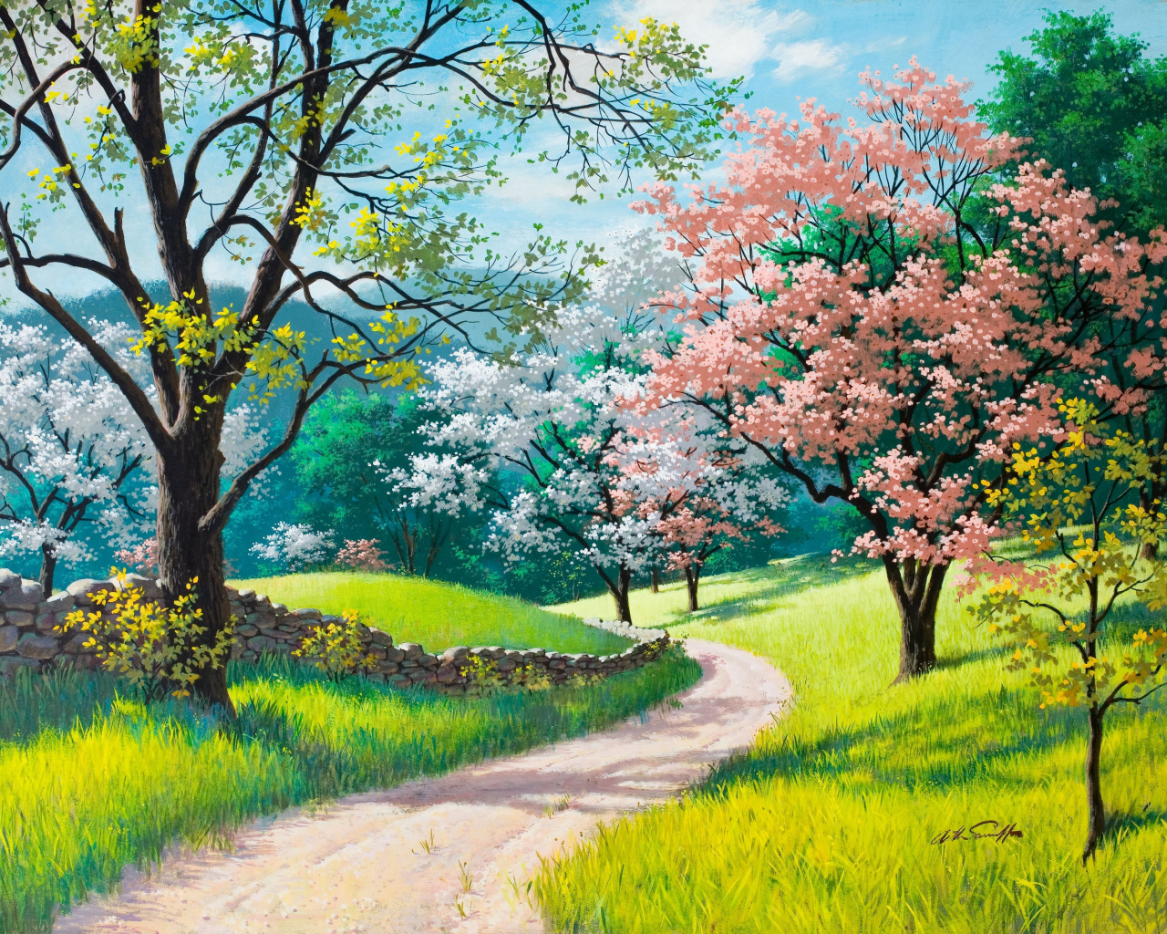 Картина Весеннее цветение