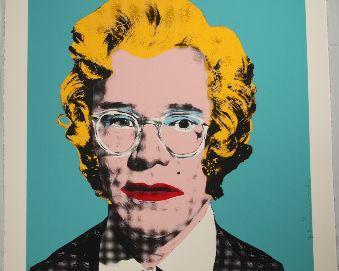 Картина Энди Уорхола старой женщины