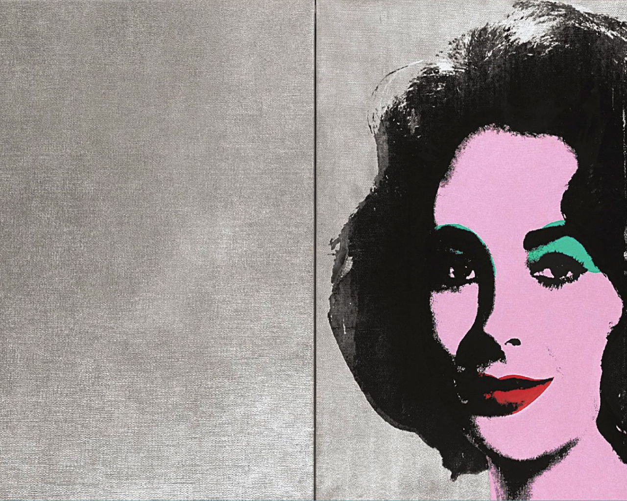 Картина Энди Уорхола красивой женщины