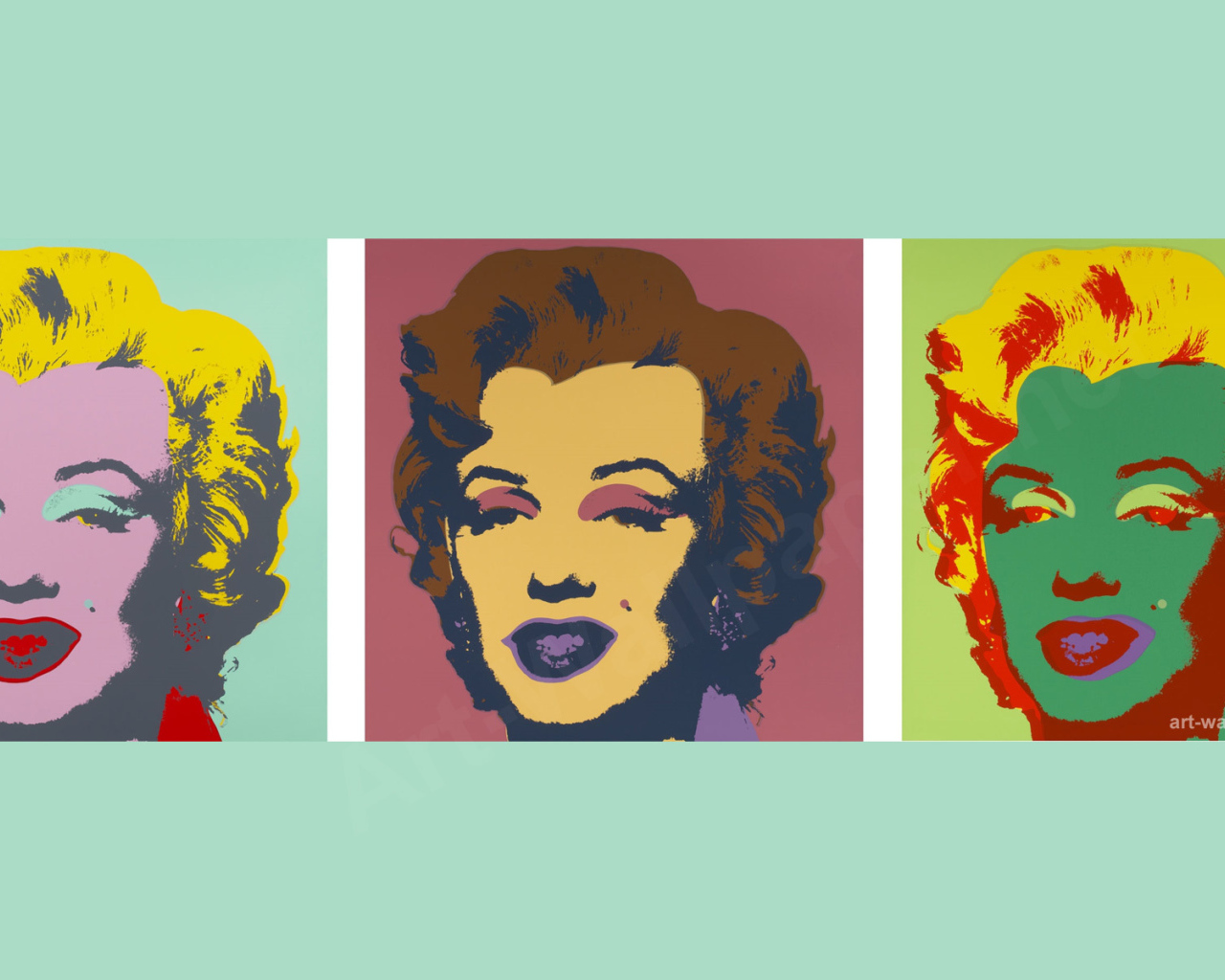 Картина Энди Уорхола три головы