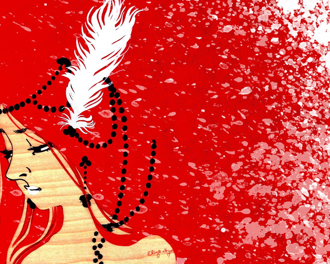 Картина в красных тонах